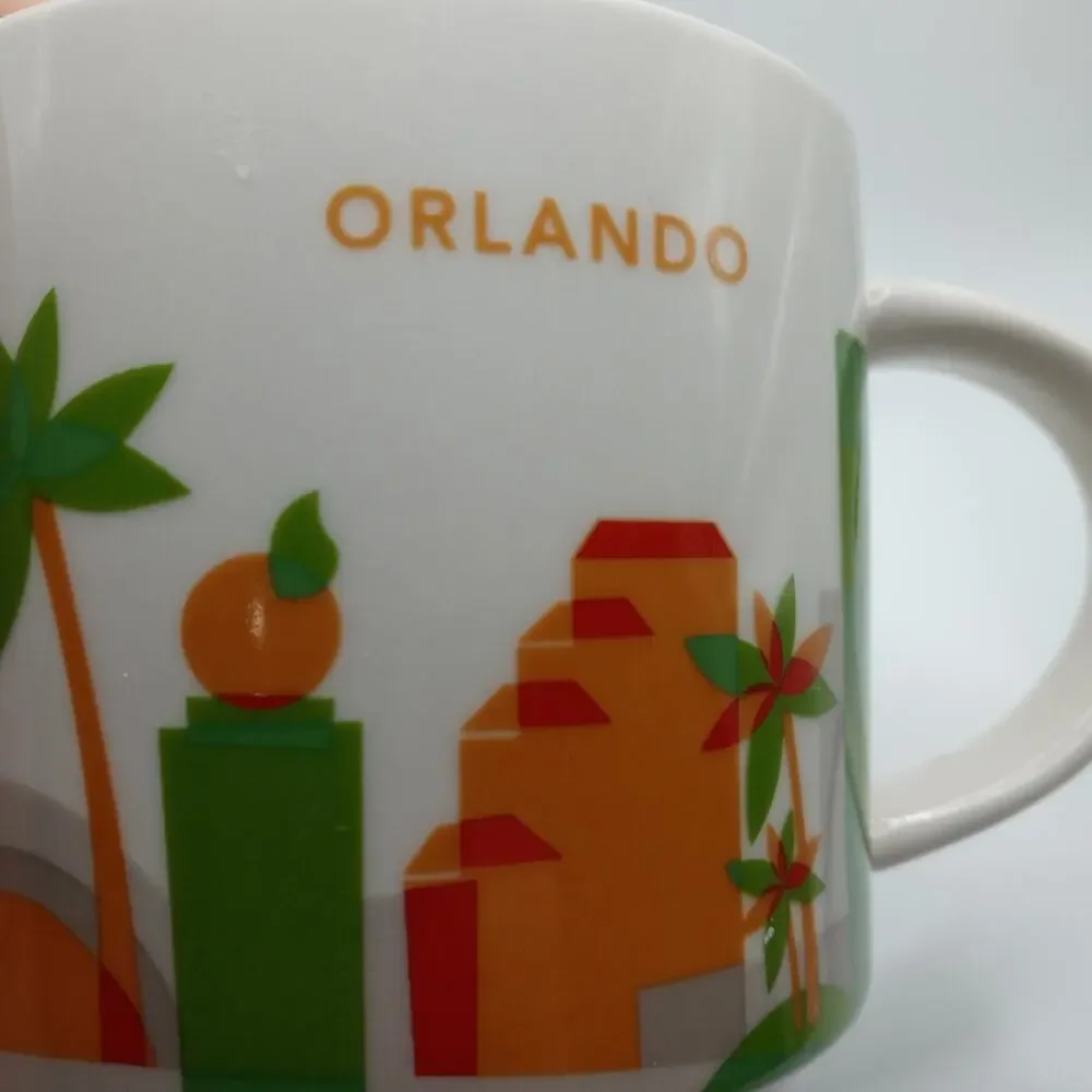 Starbucks ORLANDO You Are Here Collection Mug Coffee Cup 2017 Florida 14 Oz